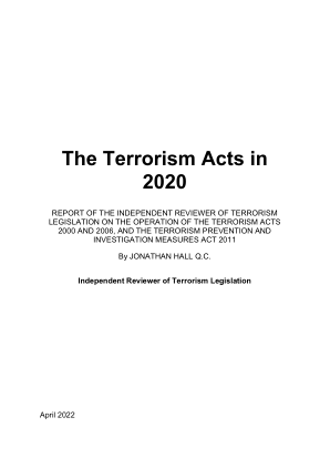 2020 年恐怖主义法案 - GOV.UK